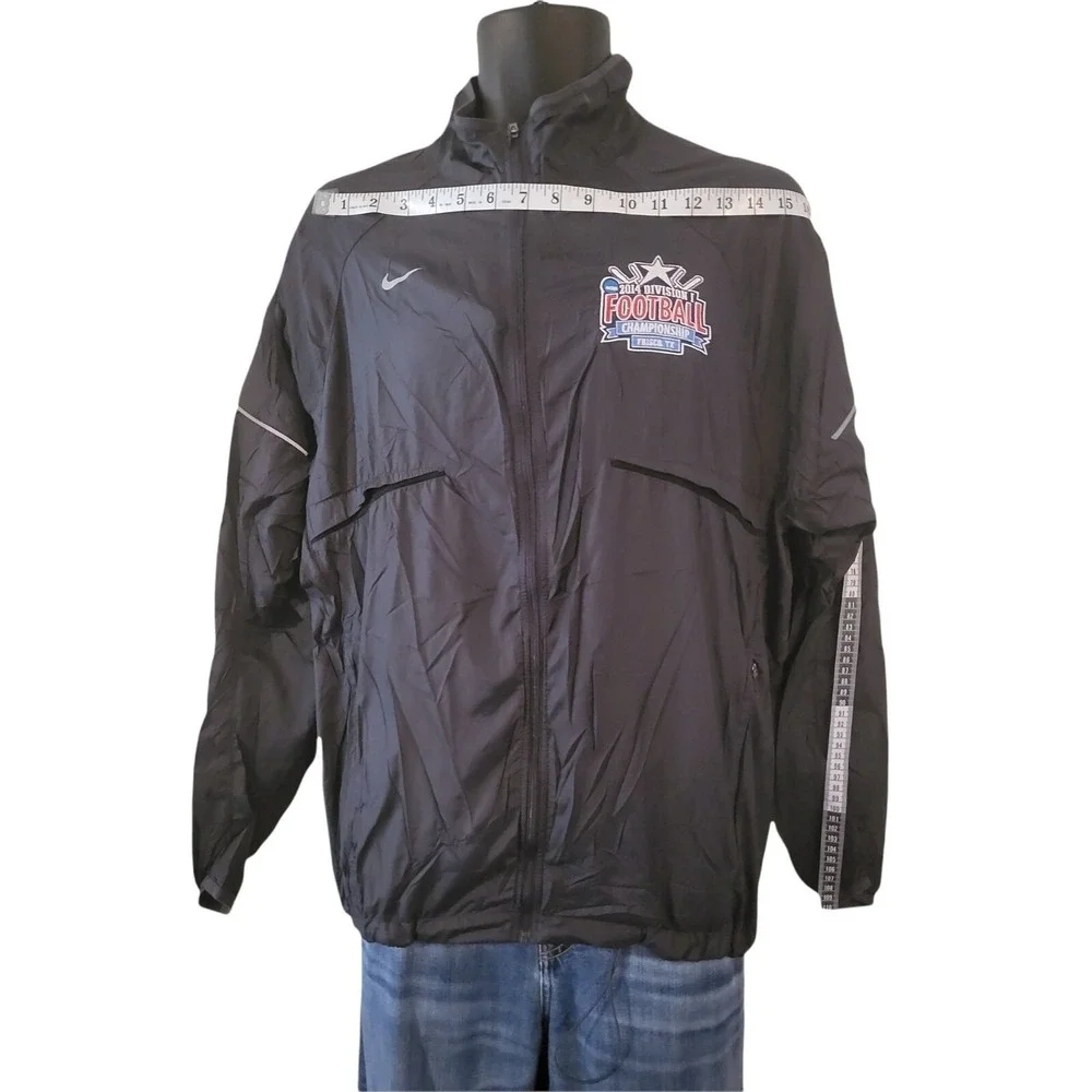 NCAA Nike Division I Football Championship Sz L Full Zip Windbreaker Jacket Men